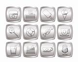 Sweet food and confectionery icons