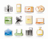 Simple Communication and Business Icons