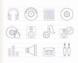 Music and sound icons