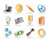 Simple Car Parts and Services icons