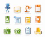Simple Business, office and firm icons
