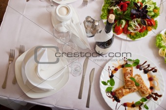 Beautiful served table