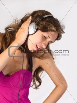 Woman Listening to Music