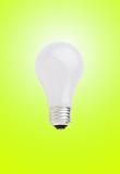 electric light bulb isolated on yellow background