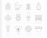 Child, Baby and Baby Online Shop Icons
