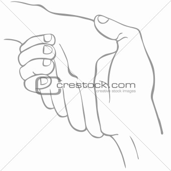 Line Art Handshake
