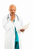 Doctor Reviews Patient Chart
