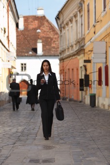 Businesswoman in the city