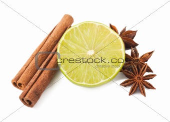 Lime, cinnamon and anis