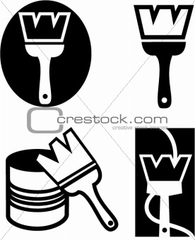 Paint brushes-Vector