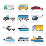 Travel and transportation icons