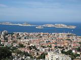 Marseille view with Frioul Islands