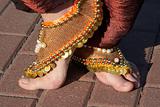 Decoration on the feet of the India