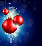 Colorful Christmas Baubles Background 