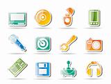 Computer and mobile phone Equipment Icons