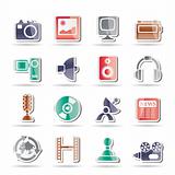 Media and household equipment icons