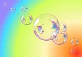 Rainbow Bubbles.  Vector EPS10 Illustration