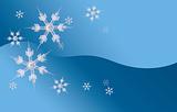 Icy Snowflake Background.  Vector EPS10 Illustration