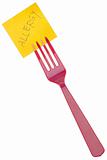 Fork with Allergy Message