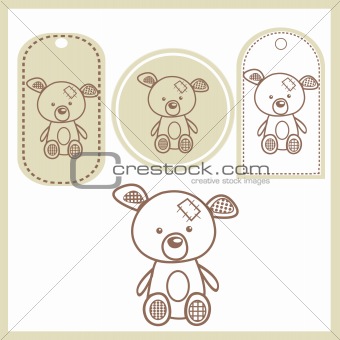 Baby bear labels
