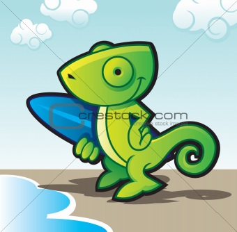 chameleon surfer