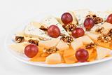 Cheese and grapes and nuts