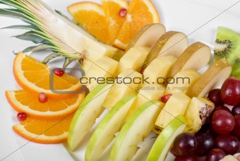 Fruit assortment closeup