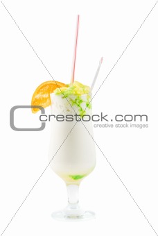 milk fruit cocktail