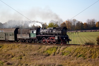 Retro steam train
