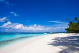 Maldives beach scene