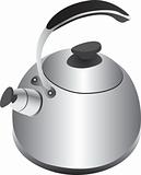 Retro silver kettle