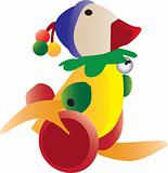 Colorful retro duck toy