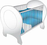 Baby crib illustration