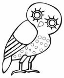 Greek owl sign, symbol