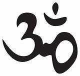 Eternal hindu symbol OM