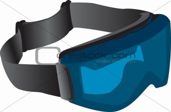 Tinted ski goggles