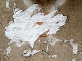 Torn white paper