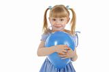 Little girl with balloon
