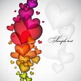 Valentine's Day colorful card. Vector