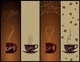 Set of coffee banners. Vector