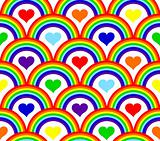 seamless rainbow pattern