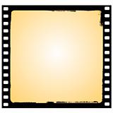 vector film frame in grunge style