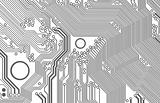 motherboard - printed circuit - vector