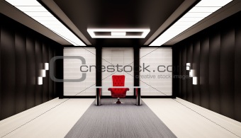 Office interior 3d