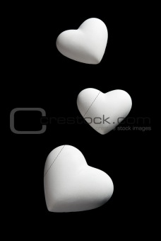 Valentine's Day blank white Hearts