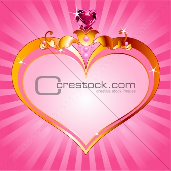 Love Princess pink frame