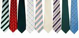 multi-colored variety ties in a row