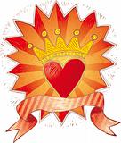 Crowned heart