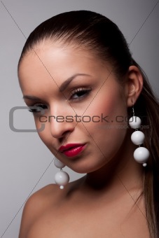 attractive portrait young girl