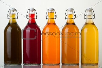 Colorful glass Bottles